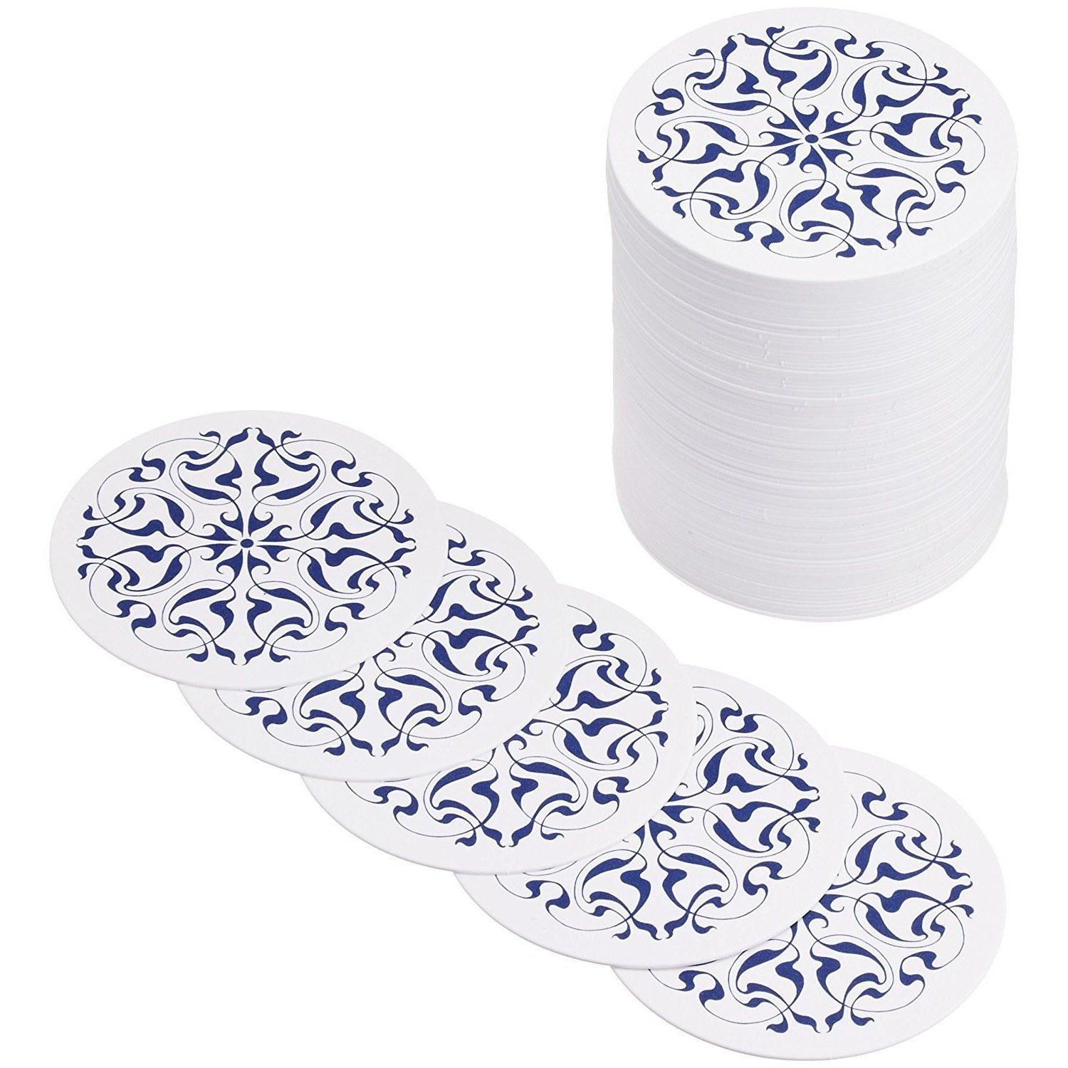Daikoku Kogyo Paper Coaster Ivy Pattern Japan (100 pieces) PKCF7001