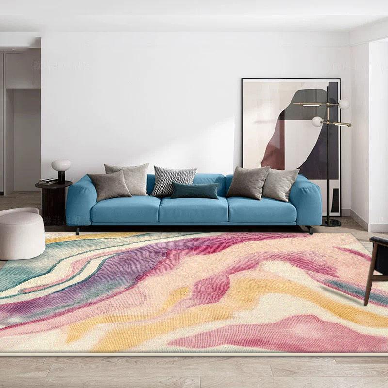 Minimalism Decor Carpets for Living Room Modern Style Large Area Bedroom Rugs Lounge Children Soft Floor Mat Non-slip Bathroom