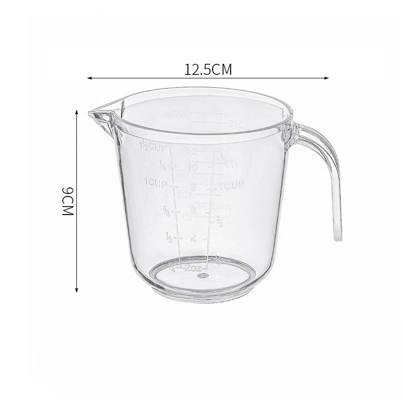 

Мерный стакан с градуированной бытовой пищевой выпечкой, большой емкости, устойчивый к высоким температурам, ML, мерный стакан для воды, кухонный венчик 300ML 12.5*9cm прозрачный