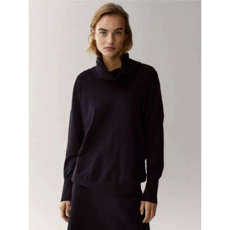 MD Women's Clothing Autumn New Arrival Fashion Style Drop-Shoulder Long-Sleeve Sweater Turtleneck Knitting Woolen Sweater Female 05635541800