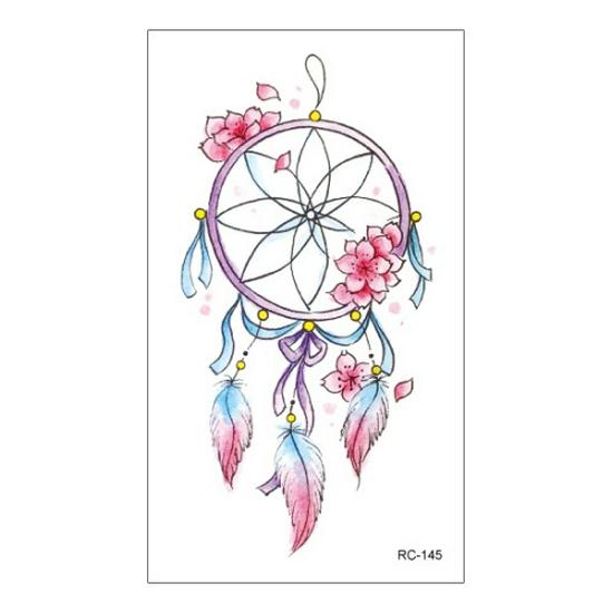 Waterproof Gradient Color Cartoon Temporary Tattoos for Men & Women