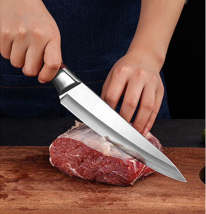 Chef Knives Sets Stainless Steel Slaughter House Boning Knife Butcher Knife Sharp Slicing Knife