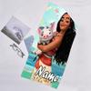 1pc Princess3 Beach Towel with Custom Name, Beach/Swimming/Bath/Picnic/Camping Towel, Suitable for Seaside Beaches