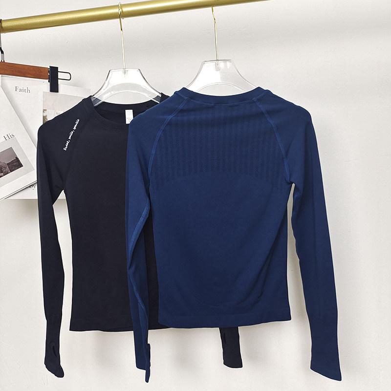 Top Yoga și Alergare cu Mânecă Lungă, Seamless, Foarte Elastic