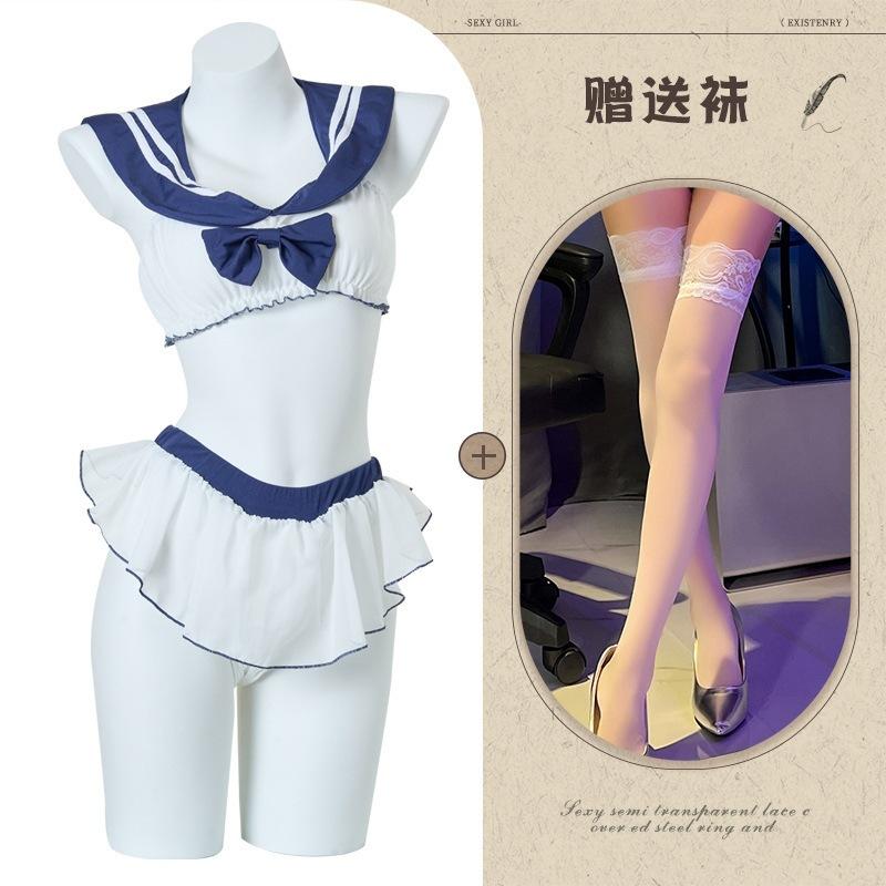 Aishangyou Erotic Underwear Sexy Erotic Free Underwear Split Jk Uniform Role-playing Erotic Suit