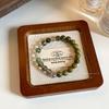Misty Jiangnan Green Sandalwood Bracelet Unisex New Chinese Hand Strung Wood Wrist Ornament