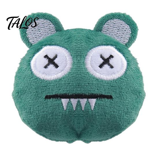 Cat Toy with Catnip Plush Ball Toy, Chew Cute Embroidered Face, Non-toxic Plaything Stuffed Kitten Teething for Indoor Cats Biting Patting Solo