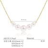 Lala Christie Damen Akoya Perlenkette, 18K Gold, 5-Perlenkette, lp71-0025-yg