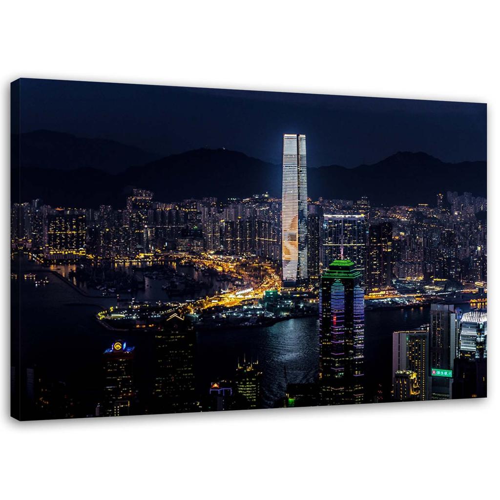 Canvas Print, Skyscrapers Buildings Architecture