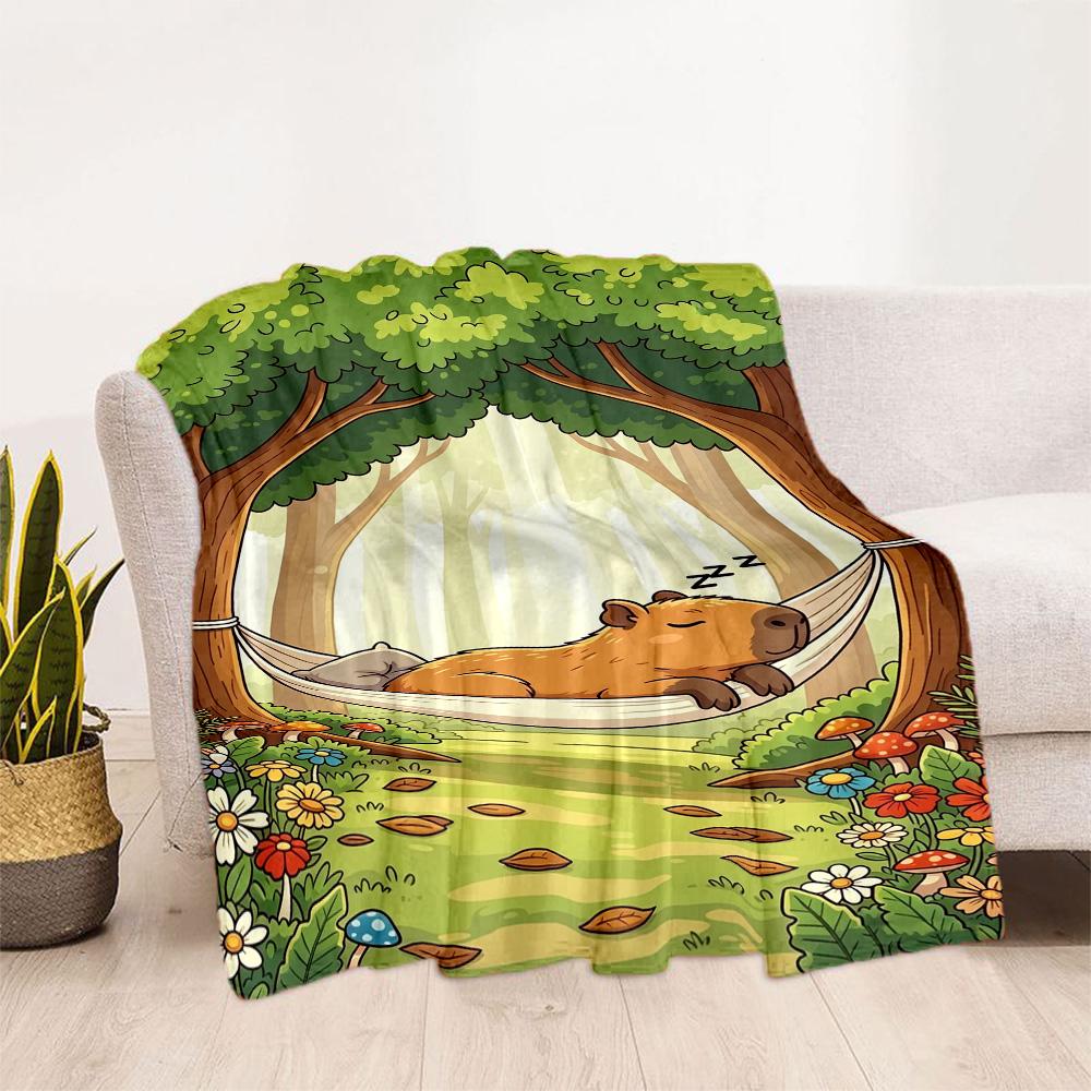1pc Cute Bear Watching Stars Blanket Comfortable Soft Lightweight All Season Multi Purpose Blanket Travel Camping Picnics Sofa Office bedroom Friends