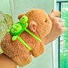 Green Little Turtle Backpack ideal for Kapibala Back Decorations Cute Plush Little Turtle Dolls Backpack Doll Dressing Decorations Bag