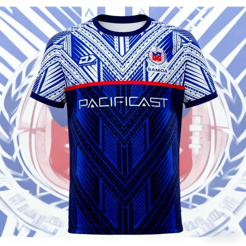 

New 2026 Samoa Tonga Men s Rugby Jersey Short-sleeved Sports Jersey Samoa Rugby Jersey3D Printing XXS
