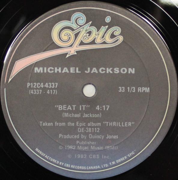 

12inch Record MICHAEL JACKSON MARVIN GAYE Beat It Rockin After Midnight P12C44337 Epic 1982 Canada SoulFunk Used