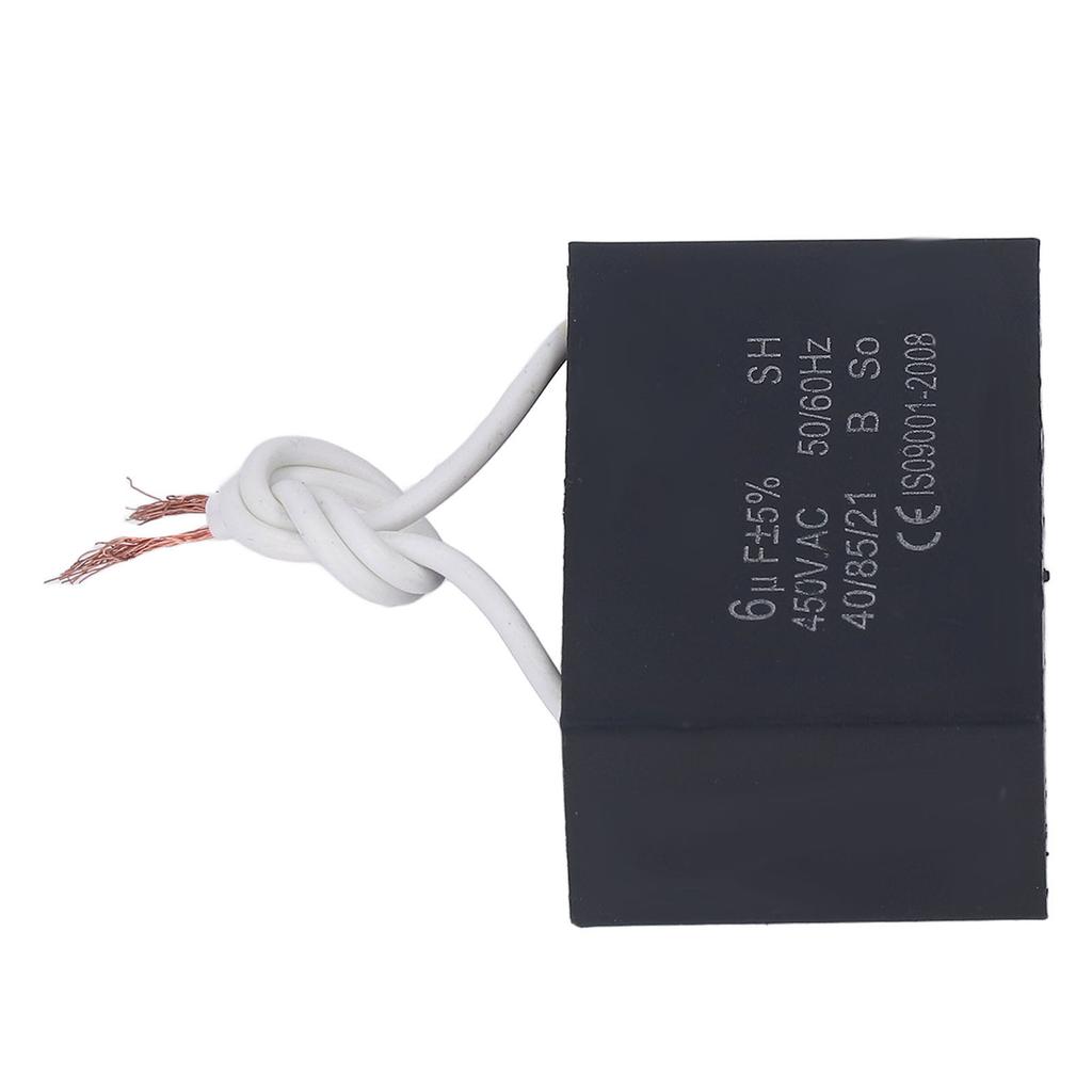 Start Capacitor 450V AC 6microfarad 5060Hz Motor Run Accessory Part for Fan Pump Generator
