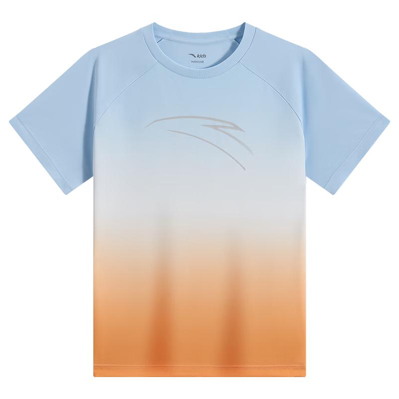 Anta Kids Unisex Mint Antibacterial Knit Sports T-Shirt 130