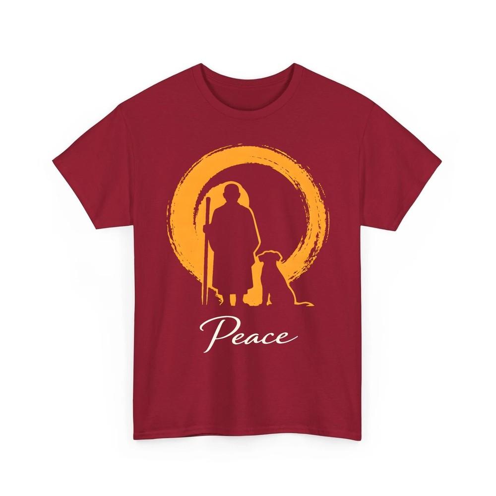Peace Walking Monks and Aloka Dog Walk for Peace Unisex TShirt Unisex T-Shirt M