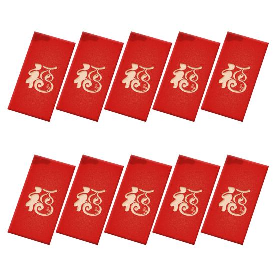 

10 шт. красных конвертов 2025 г. Китайская змея, лунный Новый год, красные пакеты, портативные благословения, красные счастливые денежные конверты для новогодней вечеринки C красный