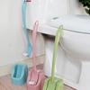 Long-Handled Soft-Bristled Toilet Brush Set with Base for Bathroom Cleaning