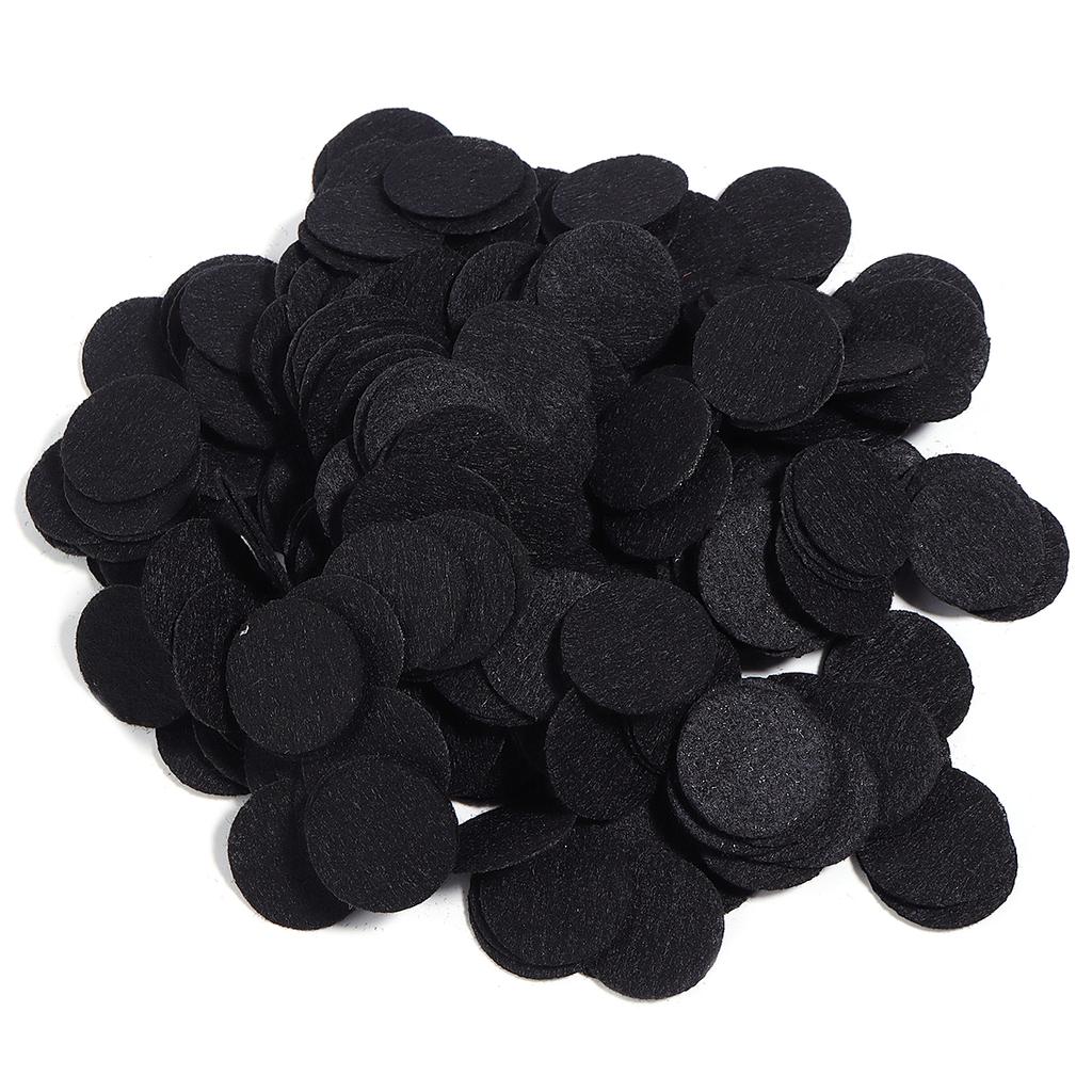 100-300pcs Round Non Woven Felt Circle Pads 15-45mm Colorful Fabric Patches Dots Appliques For DIY Scrapbook Handicrafts Decor