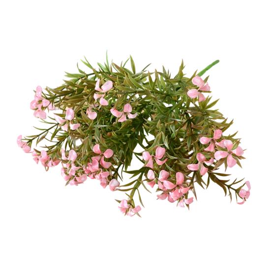 Artificial Flower 5 Stems Fake Wildflower Bouquet with Leaves for Wedding Centerpieces Floral