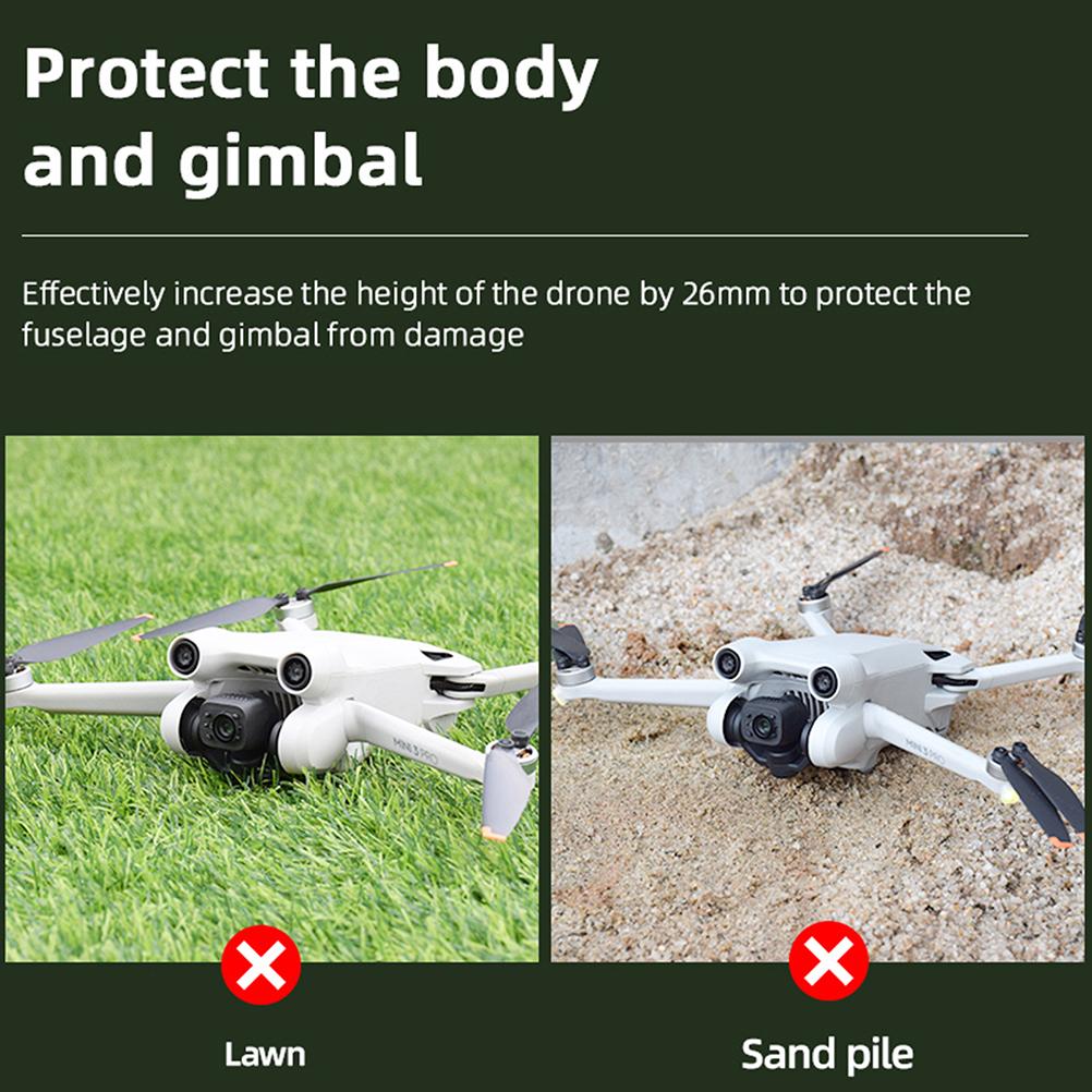 Landing Gear Leg Compatible for Mini 3 Pro Drone Foldable Height Extension Landing Feet Safe