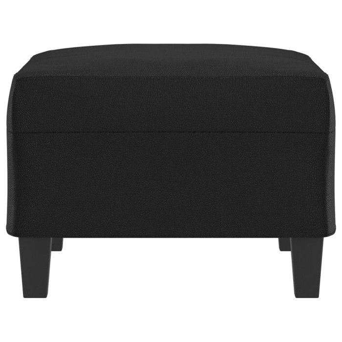 Repose pied Noir 70x55x41 cm Similicuir