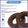 Oil Seal Seal Ring Rotary Shaft Seal FKM Rubber 18x32x7mm 2 Pcs