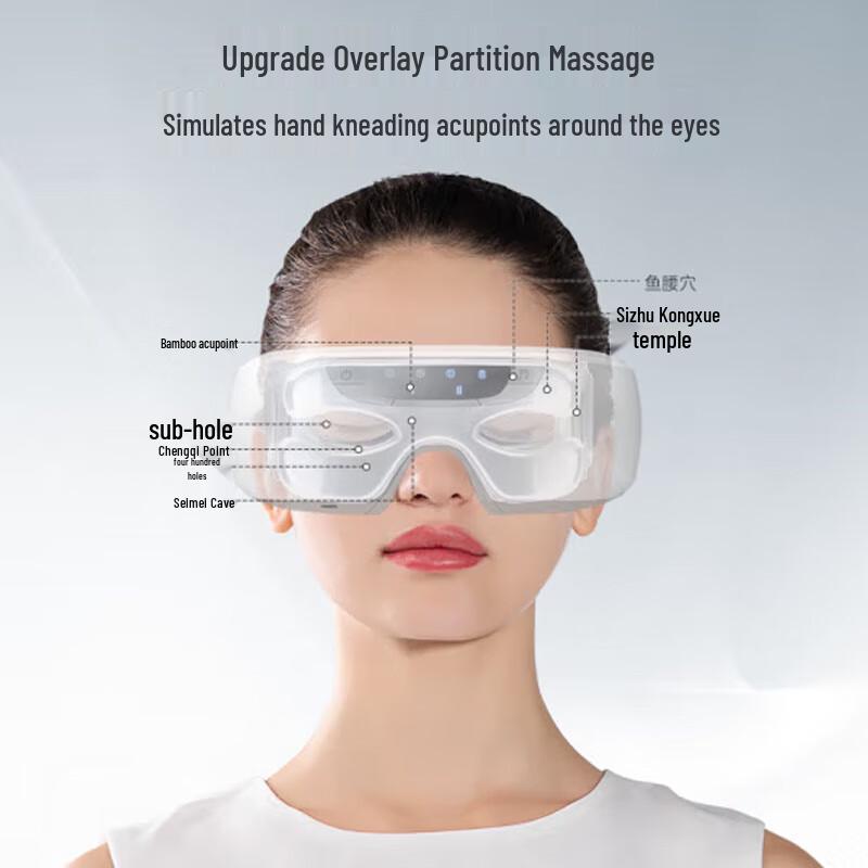 DiSi Smart Eye Massager with Hot Compress & Bluetooth CN Plug (adapter Included)
