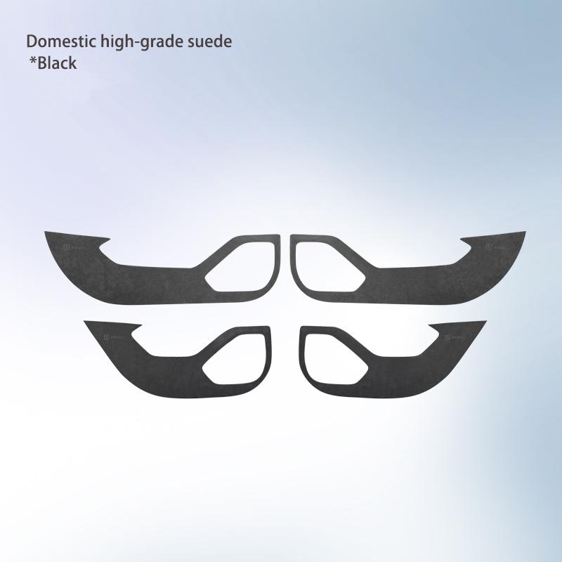 

Для ZEEKR 001 замшевая накладка на дверь автомобиля, противоударная накладка, защитный коврик, аксессуары для салона автомобиля чёрный