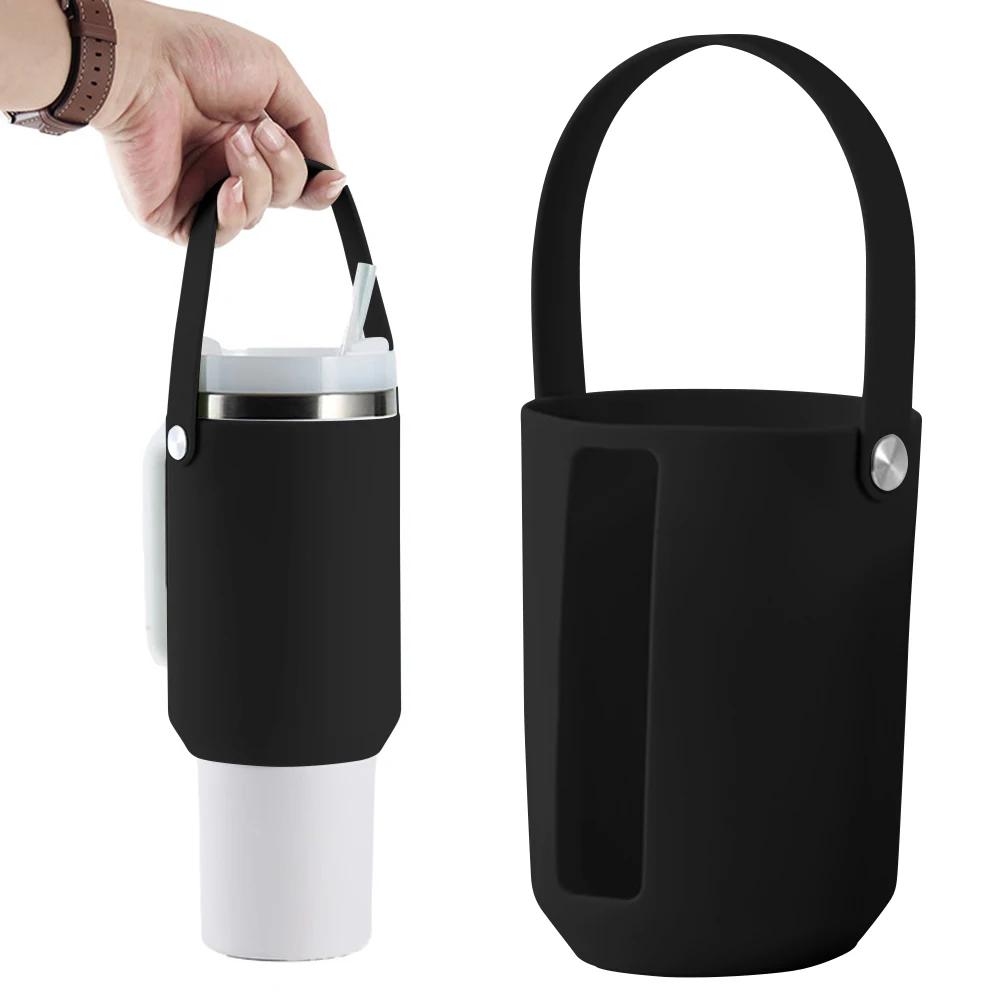 Silicone Cover for Stanley Cup Accessories 30/40oz Tumbler Water Bottle Protective Bottle Boot Sleeve & Straw Cover Cap