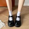 Solid Square Heel Buckle Strap Mary Janes High Heel Party Fashion Women's Shoes On Sale Round Toe Shallow Pumps Maria Jane