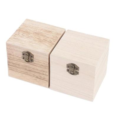 Aufbewahrungsbox Partyzubehör Holz 3,93*3,93*3,93 Zoll