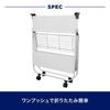 Dulton Folding Silver A trolley that is a kind of longing and a dream Storage shelf Rack Tool wagon Assembled Height 690mm Width 690mm Depth 405mm
