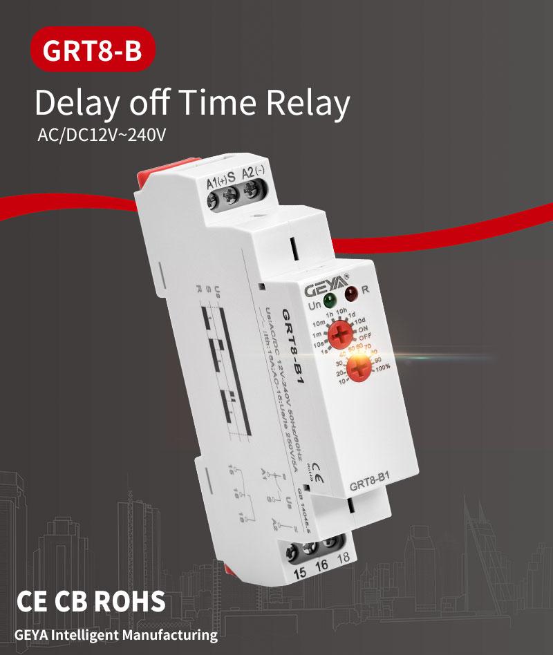 Delay Off Time Relay Small Relay With Led Indicator Electronic Dc 24v