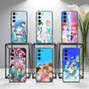 Blue Box Anime Cute Phone Case For Samsung Galaxy A73,A72,A71,A70,A53,A52,A51,Others Soft Black Cover