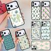 Watercolour Succulents Cacti Phone Case For Apple iPhone 17 Air 16E 15 14 Plus 13 12 11 Pro Max Mini Funda Cover