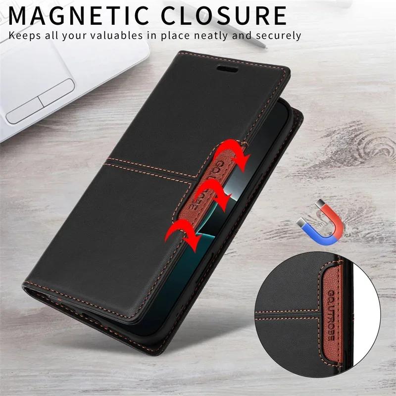 Flip Leather Wallet Card Phone Case for Sony Xperia 10 VI 1 V 5 III Magnetic Book Bag Cover For Sony Xperia 1 II 5 IV 10 V Coque