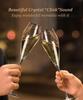 Champagne Champagne Wedding Crafted by Stylish Crystal Glass Morning Plade Glass, Flute, Artisans, (1 Piece)