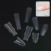 60Pcs Sandwich Nails Forms Nail Mold for Quick Nails Extension Plastic Nail Form Tools for Beginners Professionals Women