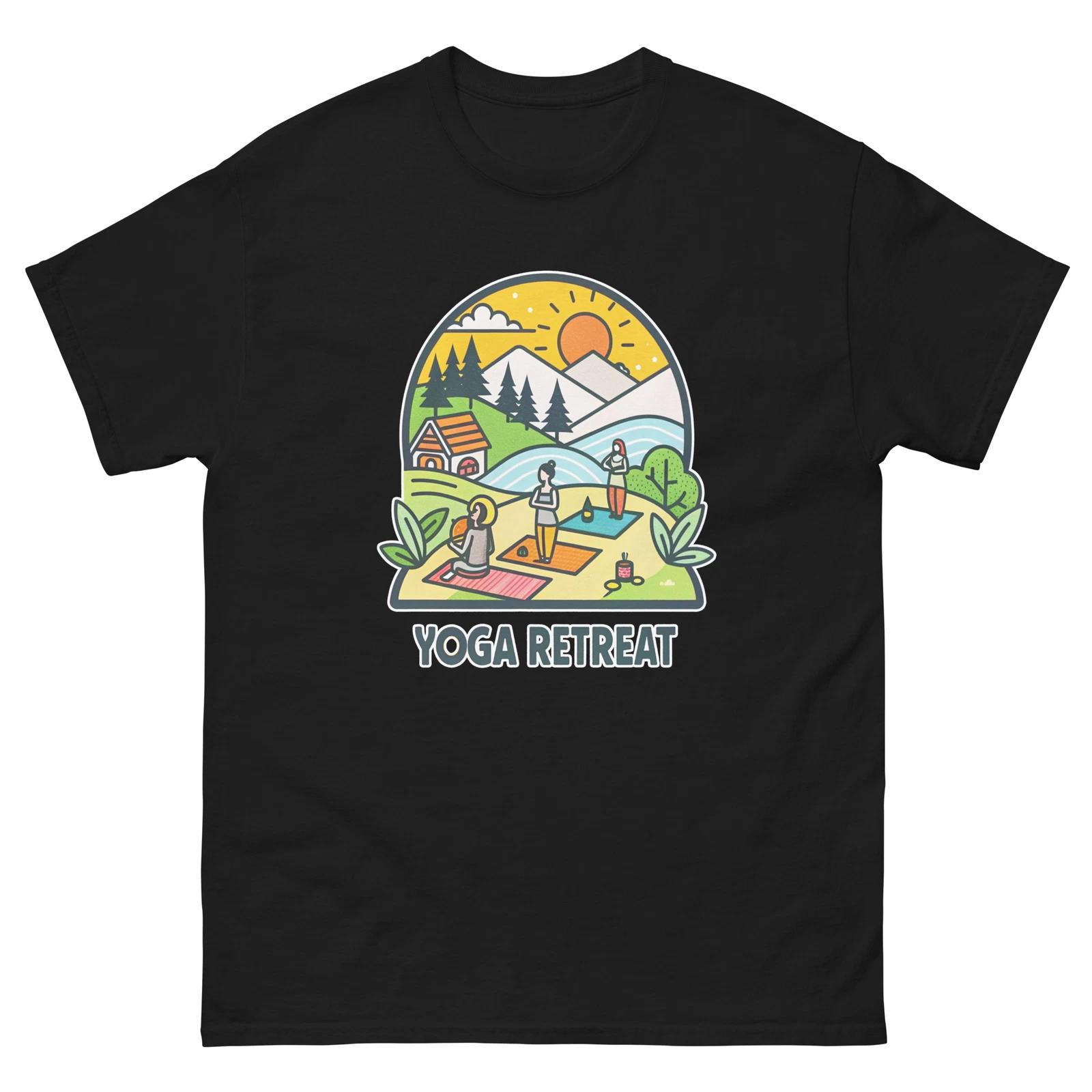 Yoga Retreat Event Attraction Social Gathering T-Shirt 2XL
