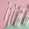 Muji-Style Macaron 3-Piece Soft Bristle Toothbrush Set for Adults