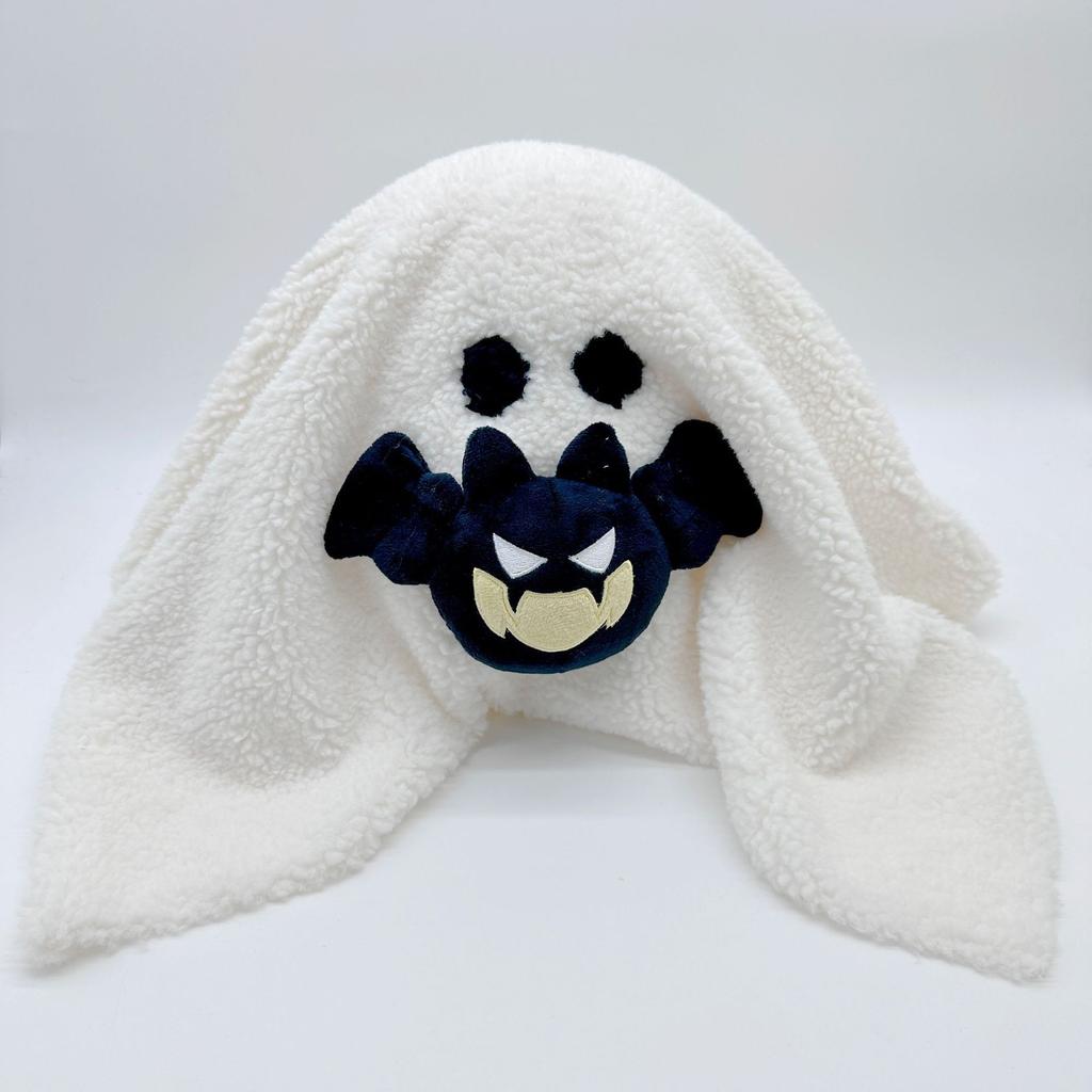 Kawaii Fat Small White/Black/Pumpkin Ghost Pillow Cushion Plush Toy Soft Doll Sweet Cute Christmas Gift