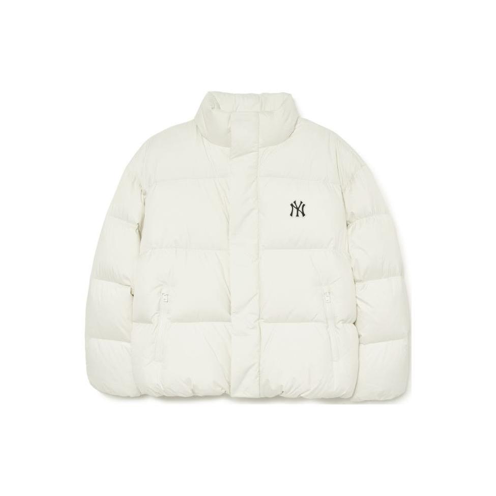 New MLB New York Yankees Down Jackets Unisex Cream 3ADJB0736-50CRS