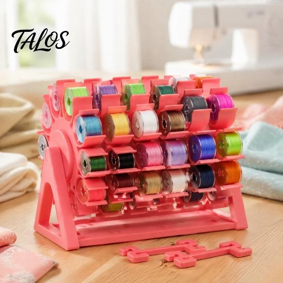 Embroidery Thread Holder Rotating Bobbin Organizer, Tangle-free Sewing Holder, Ferris Wheel Desktop Accessories Design, Space-saving Gift for Quilting