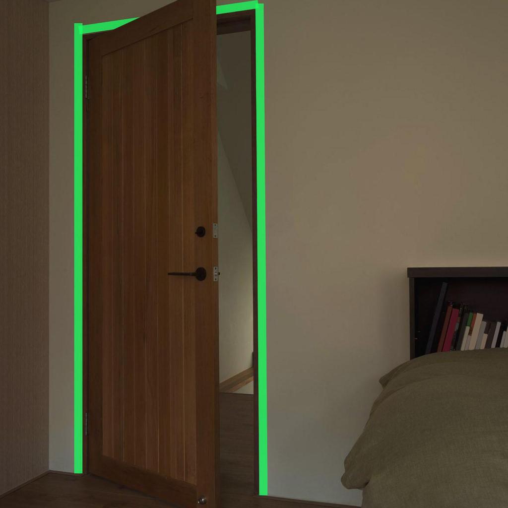 Glow Tape For Stage Exit Sign Stickers Fluorescent Duct Tape 9.84ft Glow In The Dark Sign For Floor Wall Steps Classroom Stage