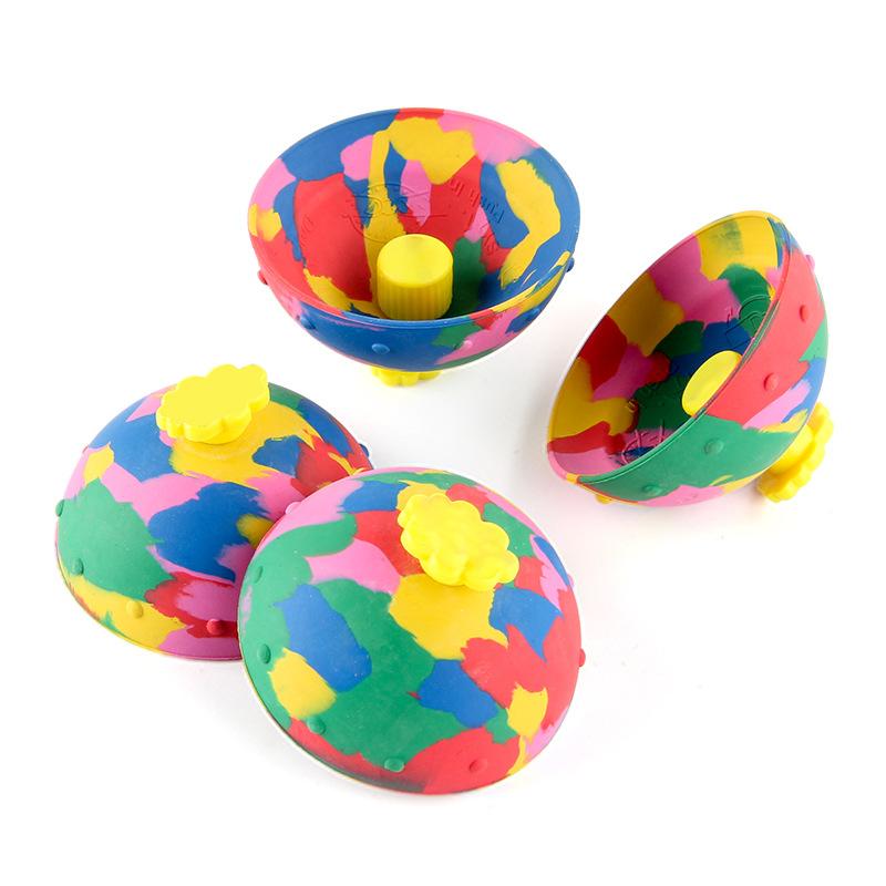 Camouflage Bouncing Ball Bowl, Bouncing Gyro Half Bowl Bouncing Decompression Vent Toy Exterminator