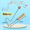 MIMIA Vibraslap Hamburger Steak Entertainment Wooden Percussion Instrument Sound Effects Vibration Sound Theater