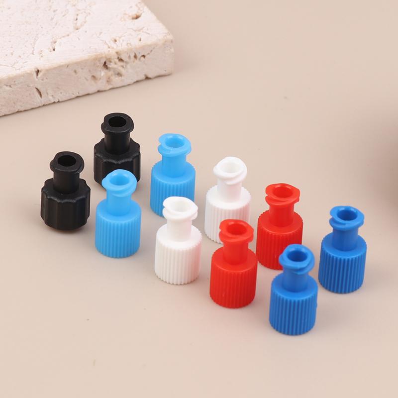 10Pcs Pp Male Female Luer Lock Integrated Plug Adapter Air Valve Pipe Dispensing Glue Syringe Barrel Fitting Connector End Caps