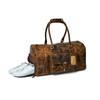 Handmade Buffalo Leather Duffle Bag: Men's Weekend Travel Bag with Shoe Compartment