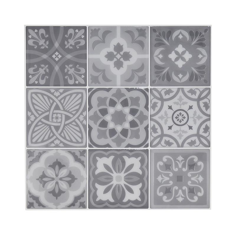 Marble Splicing Irregular Self-Adhesive Waterproof PVC Wall Sticker for Kitchen & Bathroom Decor